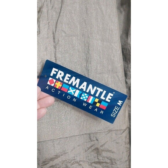 Fremantle Windbreaker Jacket Men's Size Medium Multi-Pocket Kangaroo Pouch Gold - Picture 13 of 16